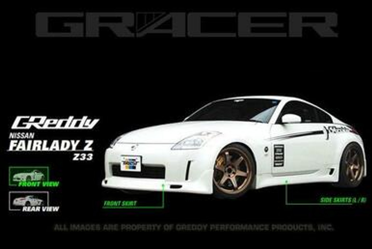 GReddy GRacer Front Lip Spoiler 2002-2005 Nissan 350Z