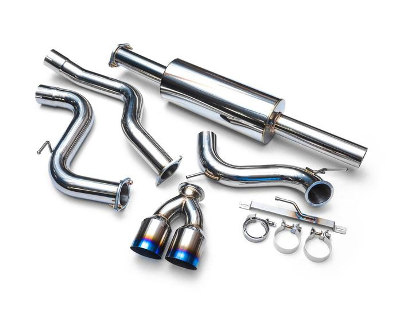 Agency Power Stainless Steel Catback Exhaust with Titanium Tips 2013-2018 Ford Focus ST