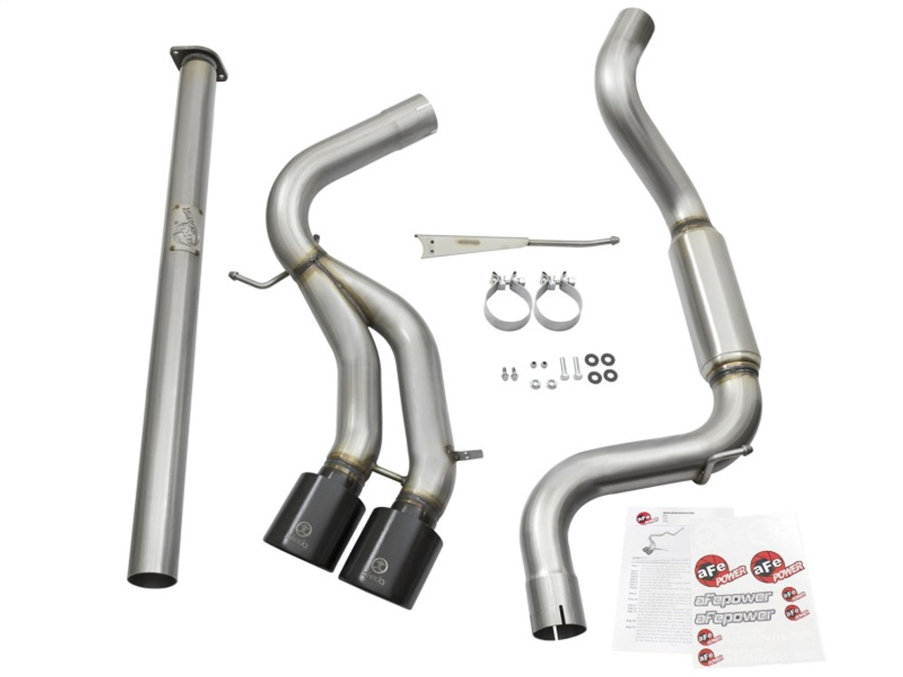 Takeda 3 IN 304 Stainless Steel Cat-Back Exhaust System w/Black Tip