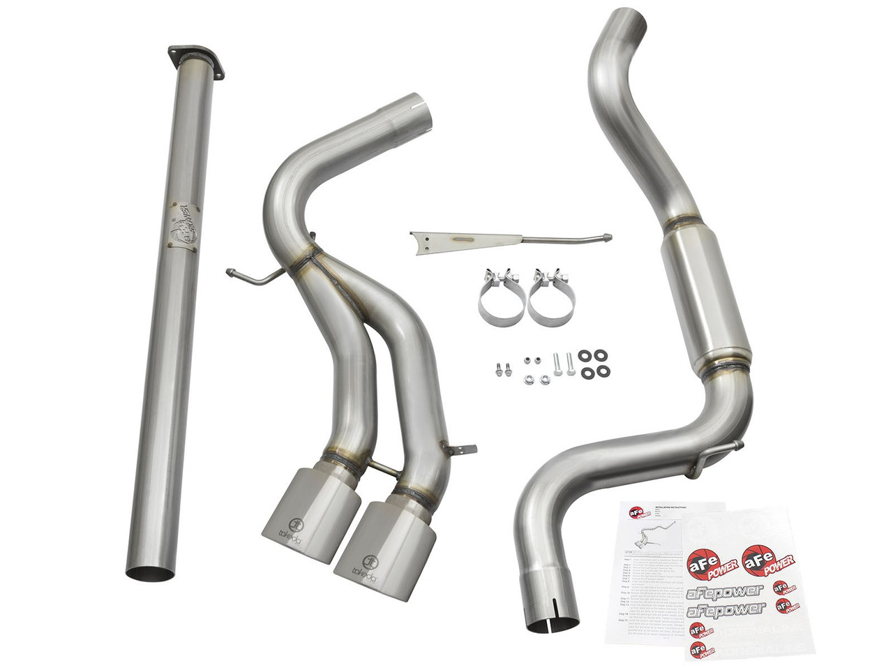 Takeda 3 IN 304 Stainless Steel Cat-Back Exhaust System w/Polished Tip