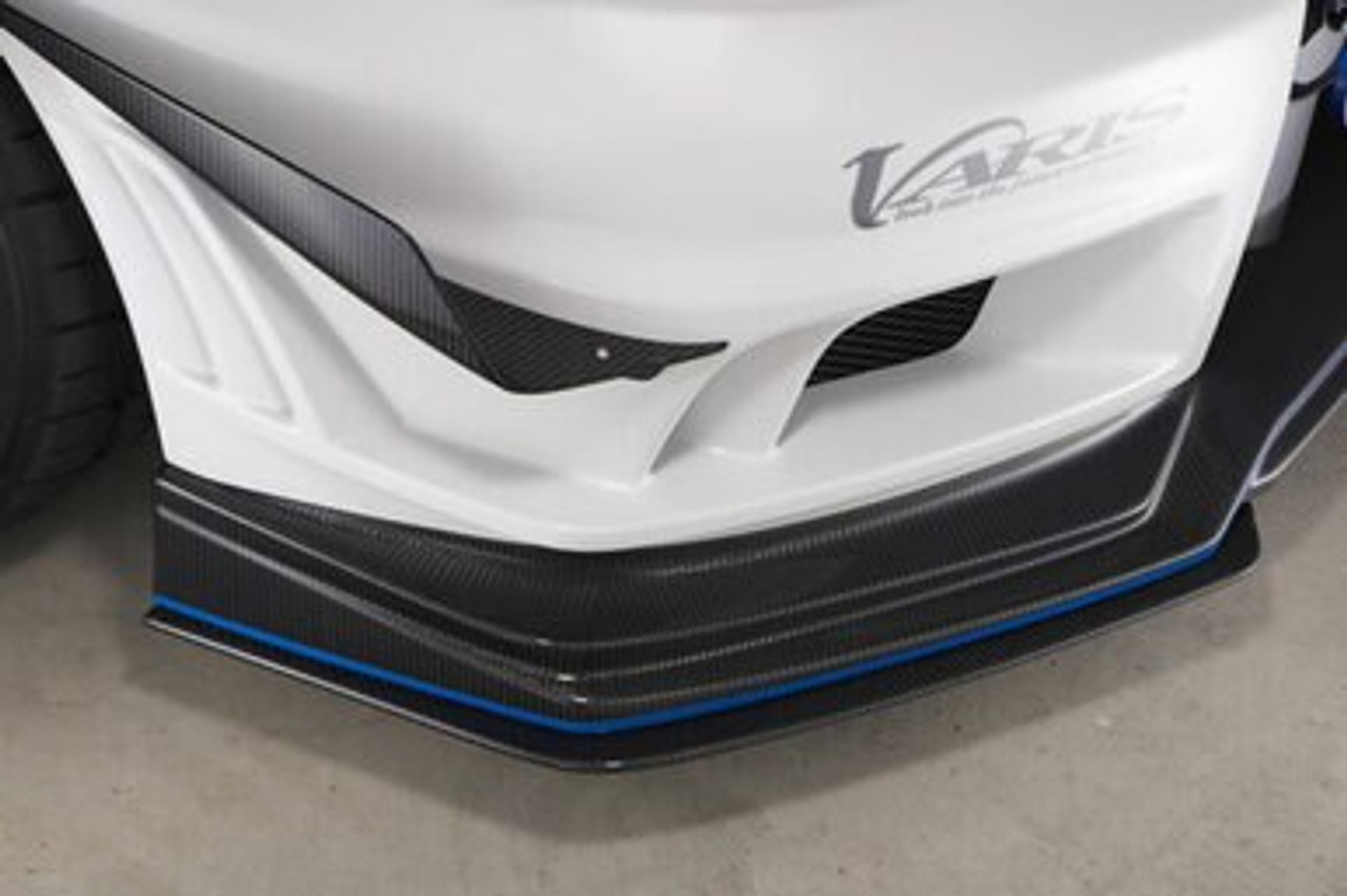 Varis Front Bumper Version 2 Parts - Under Flipper, Carbon - Mitsubishi CZ4A Evo X