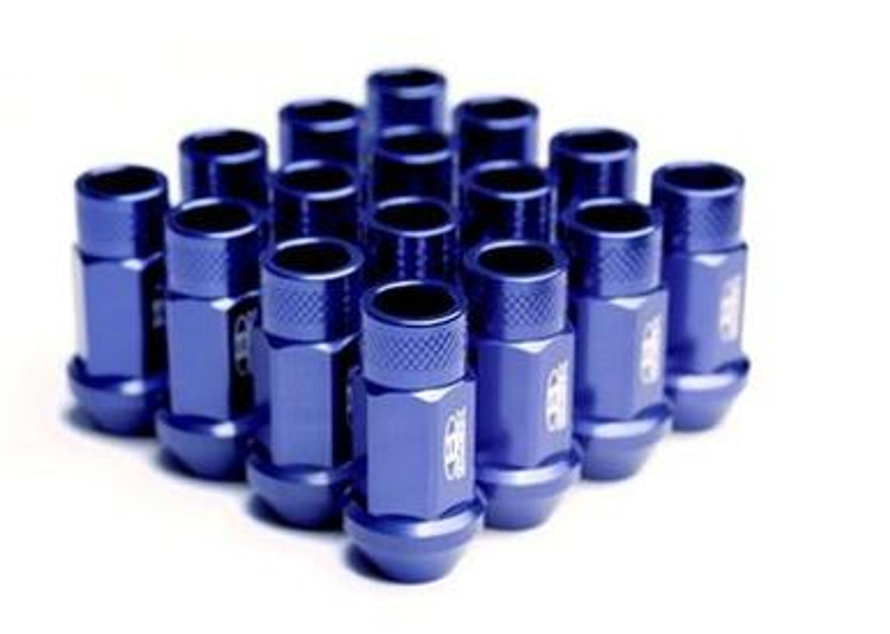 BLOX Racing Street Series Forged Lug Nuts - Blue 12 x 1.5mm - Set of 20