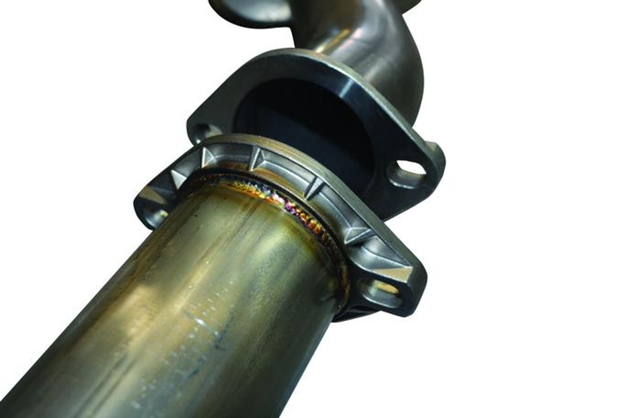 76mm Stainless Steel Cat-back exhaust system with Dual 4.5in. Titanium tips
Finish: Polished