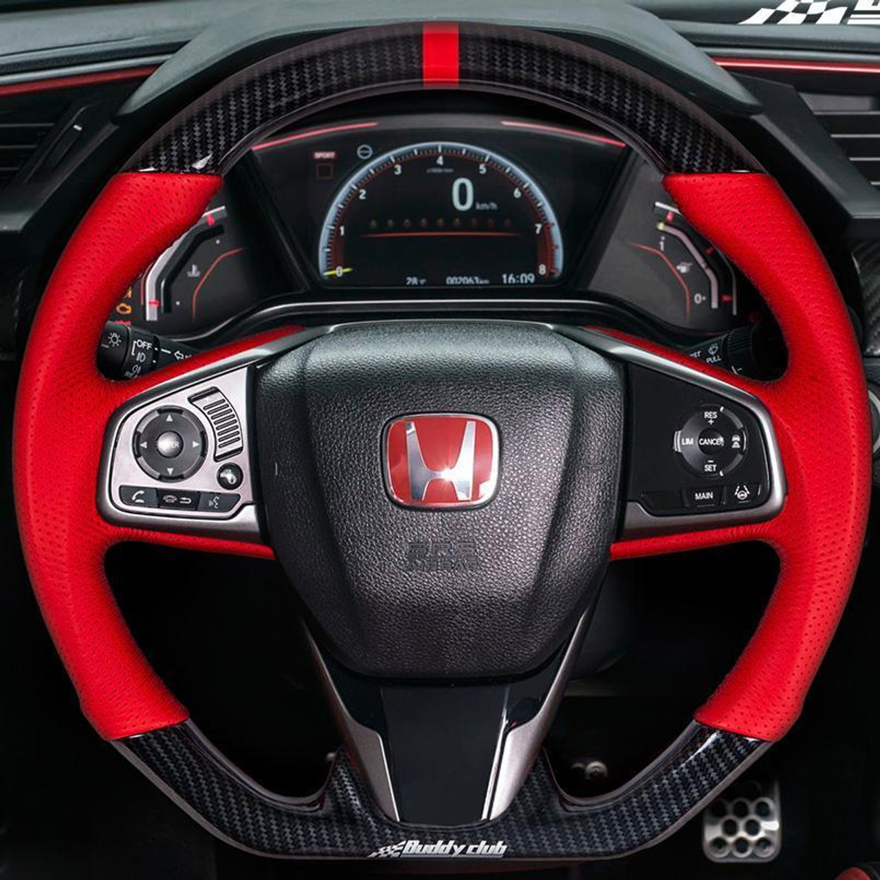 Buddy Club "Time Attack" Sport Steering Wheel | 2016-2020 Honda Civic