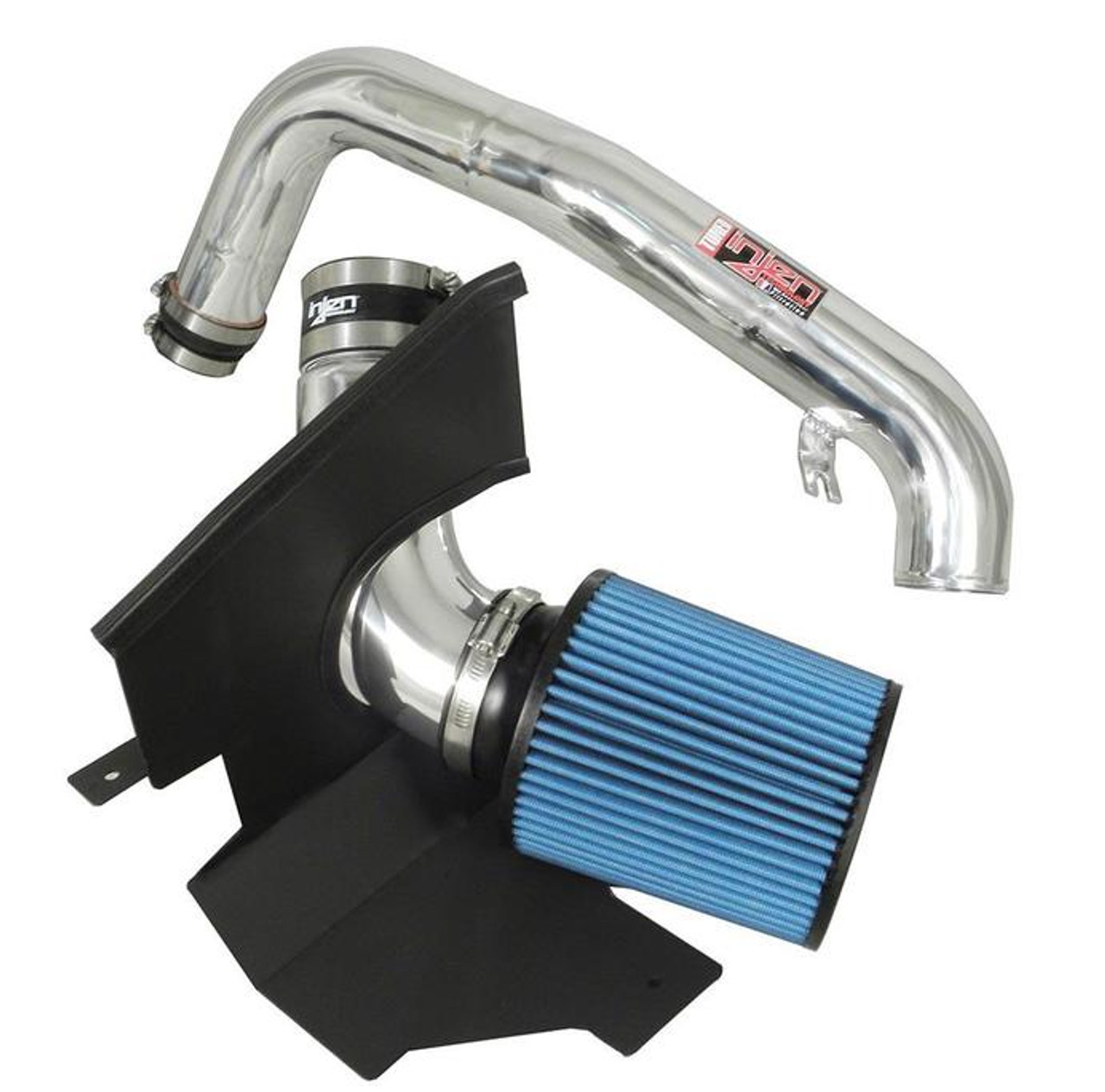 FORD SHORT RAM AIR INTAKE SYSTEM
Color: Polished.  Intake Color: Polished.  Filter Color: Blue