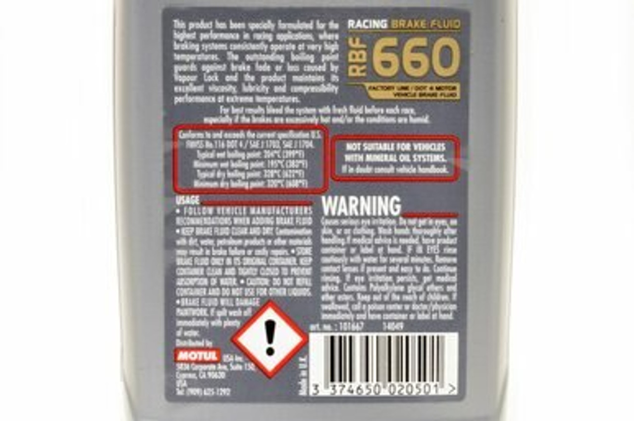 MOTUL RBF 660 Factory Line Racing Brake Fluid