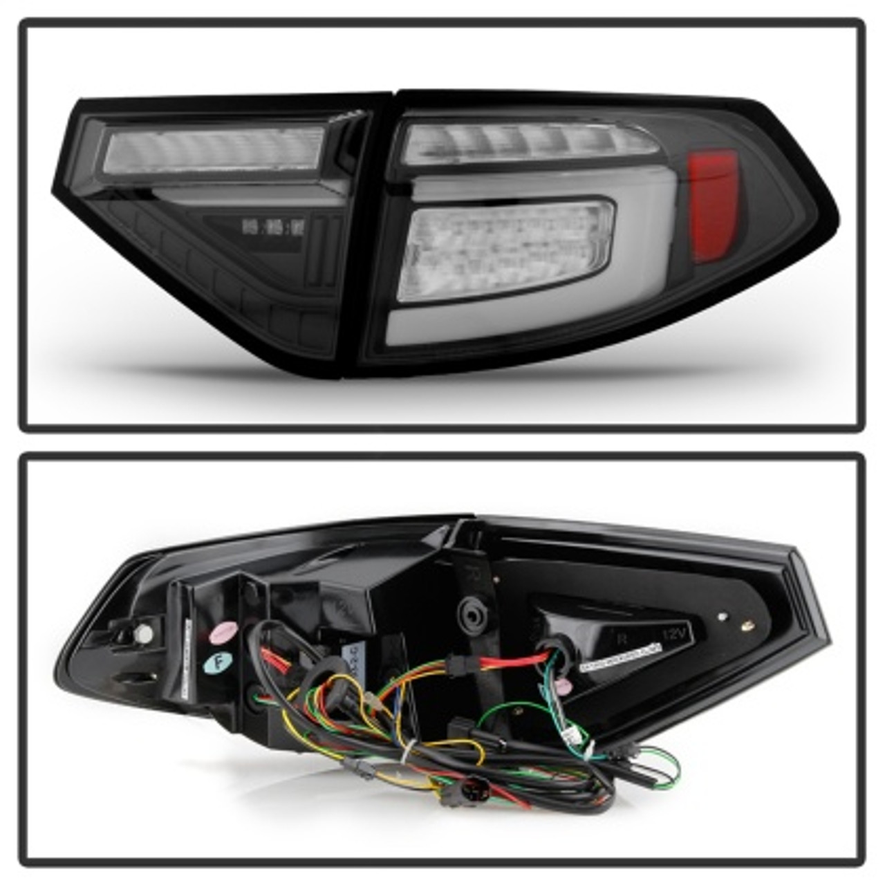 Spyder 08-14 Subara Impreza WRX Hatchback LED Tail Lights Seq Signal Black