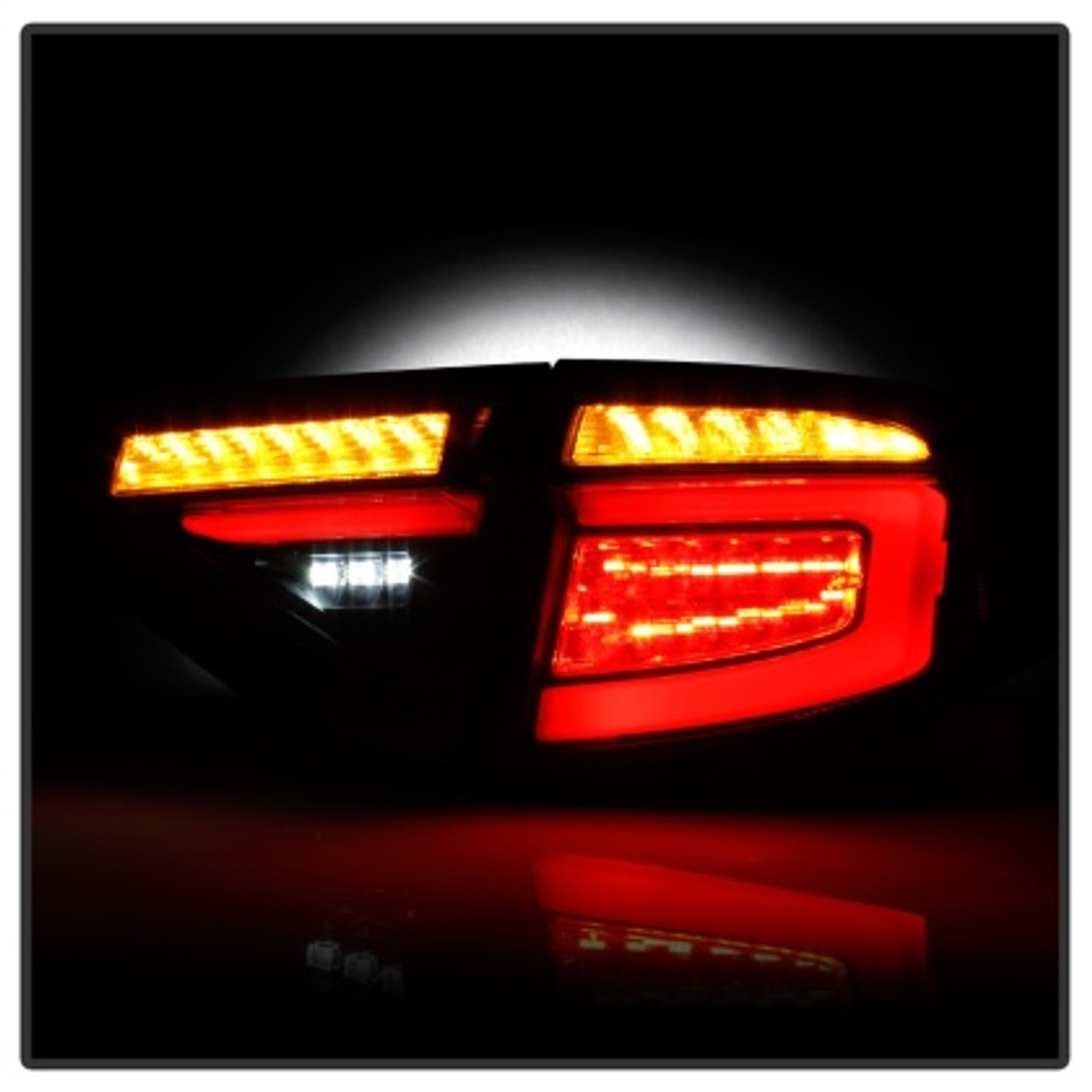 Spyder 08-14 Subara Impreza WRX Hatchback LED Tail Lights Seq Signal Black