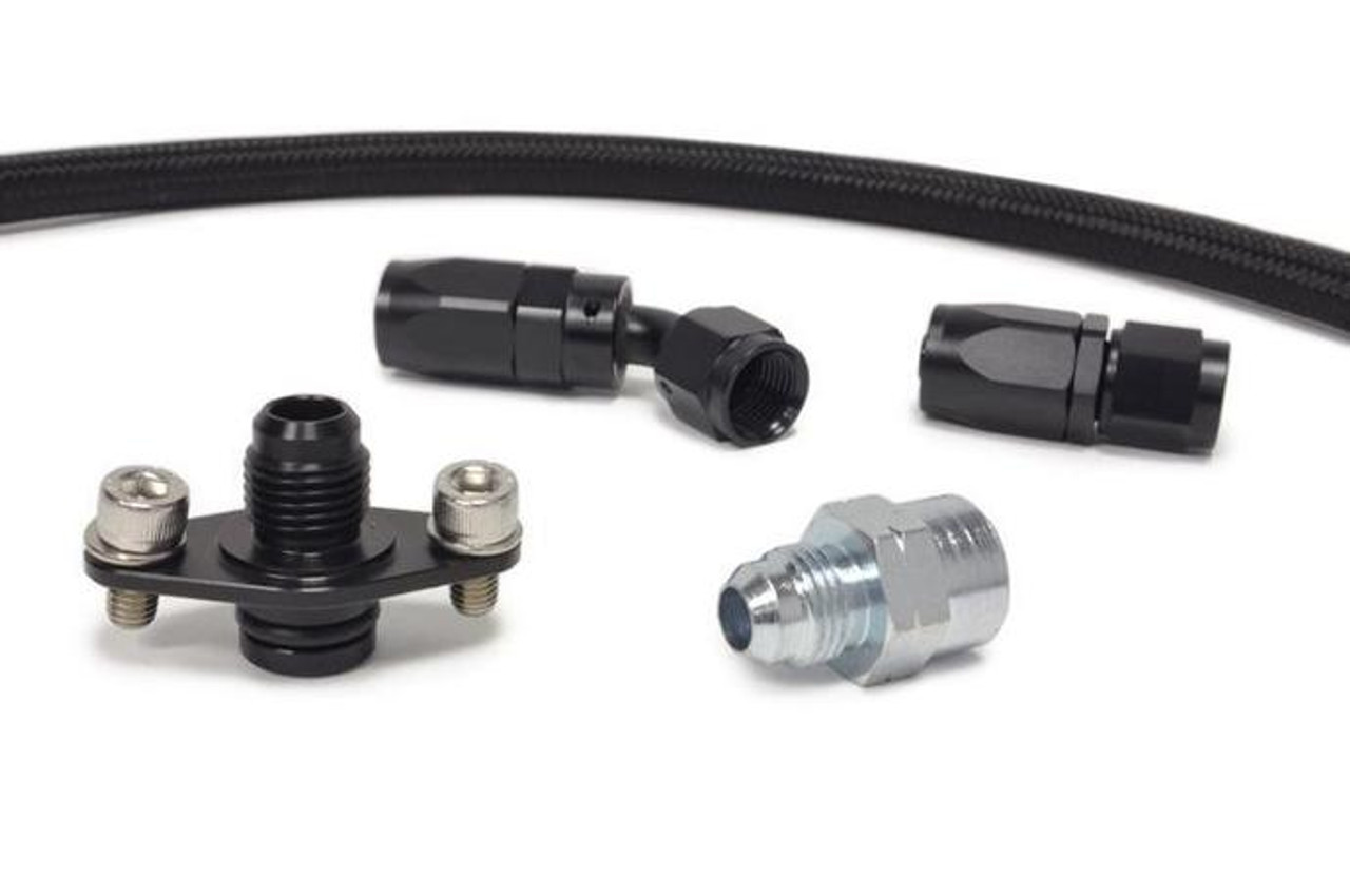 STM E85 Fuel Feed Kit - Hard Line To Rail | 2001-2006 Mitsubishi Evo 7/8/9