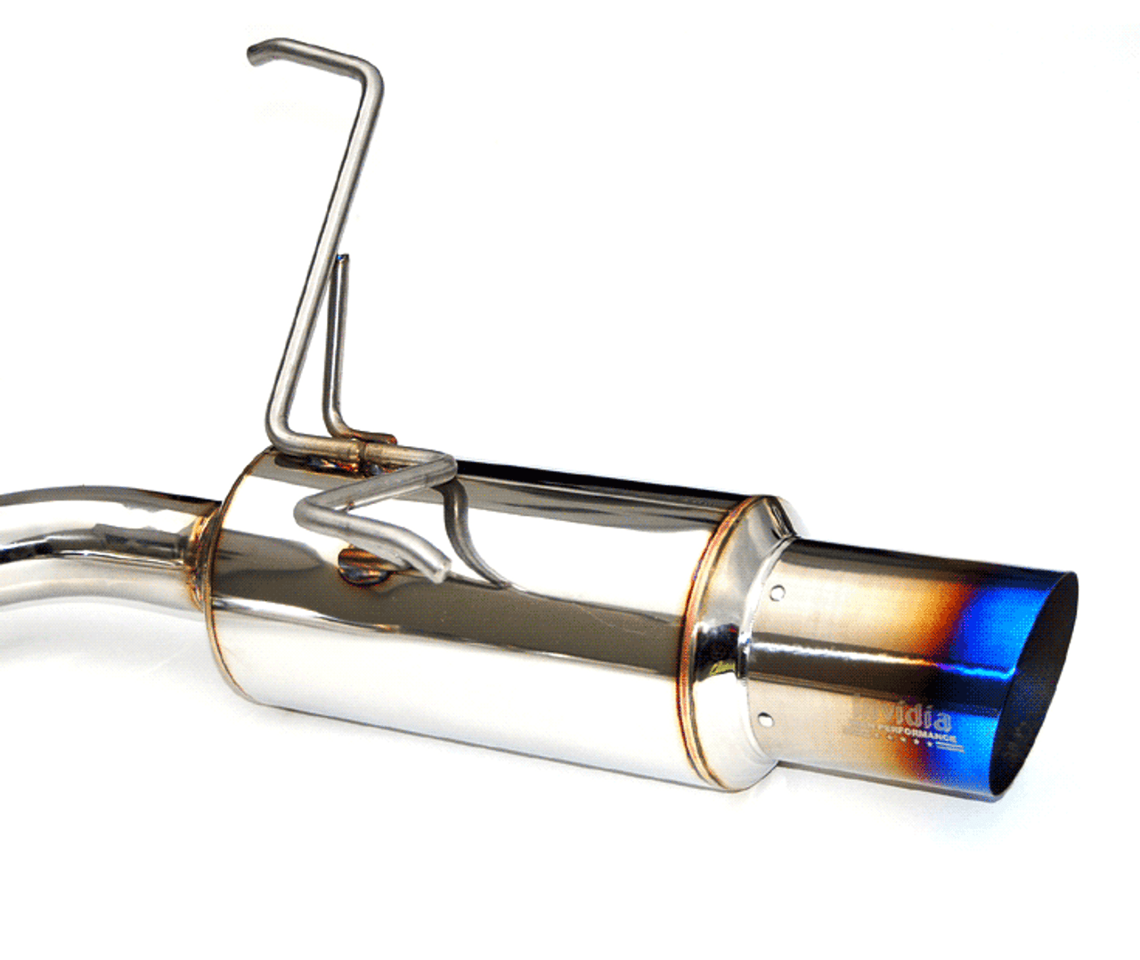 Invidia N1 Twin Outlet Single Layer Tip Titanium Cat-Back Exhaust | 2008-2014 Subaru WRX STI Sedan