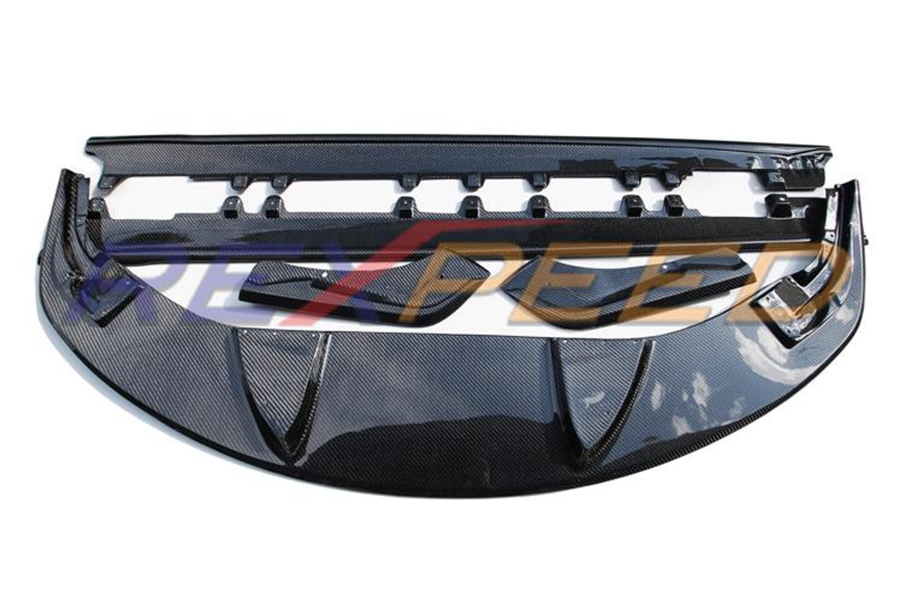 Rexpeed V2 Carbon Fiber Splitter, Skirt & Spat Set for MKV Supra GR