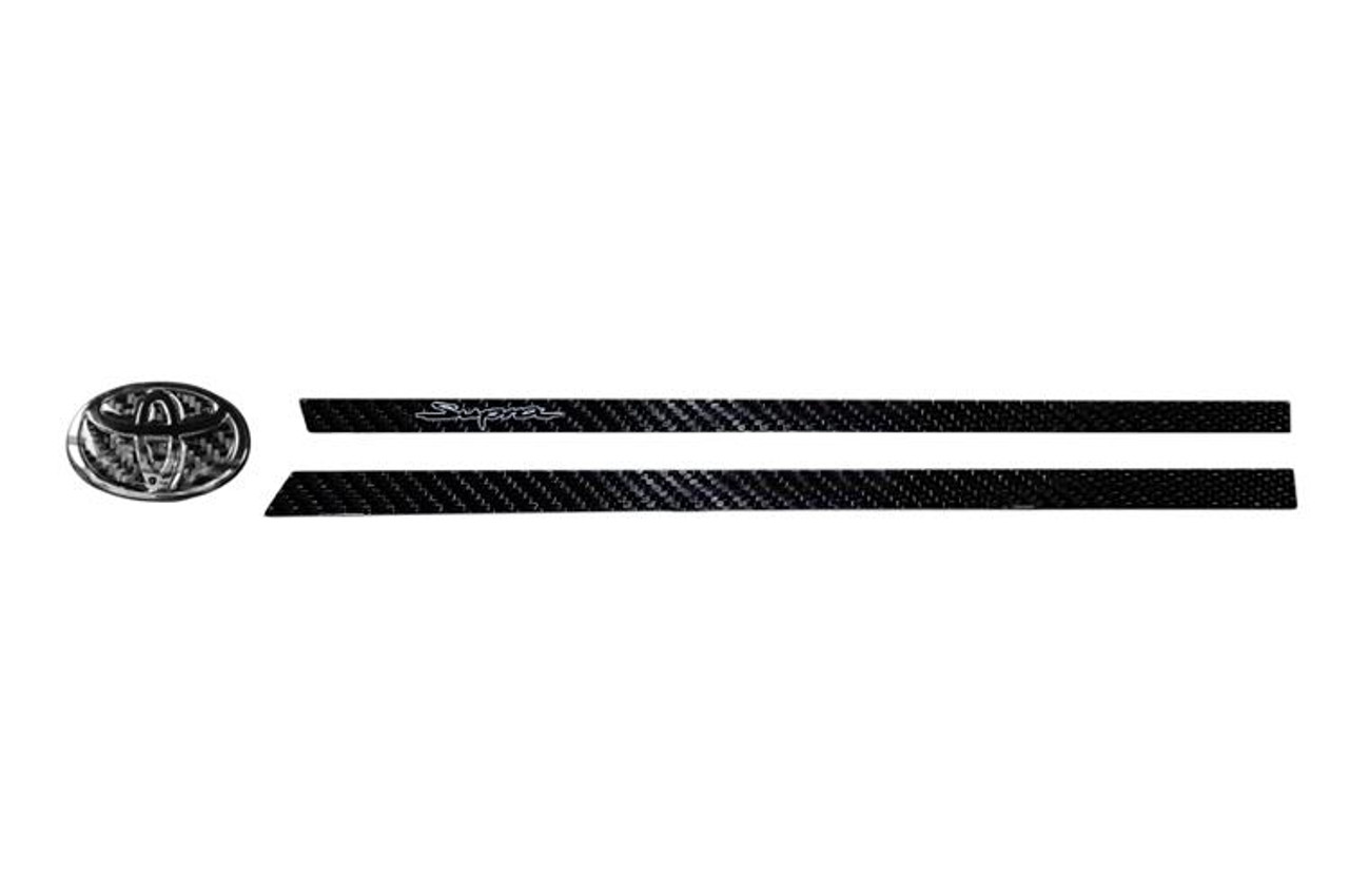 Rexpeed Carbon Fiber Steering Wheel Logo & Trim for 2020 Supra