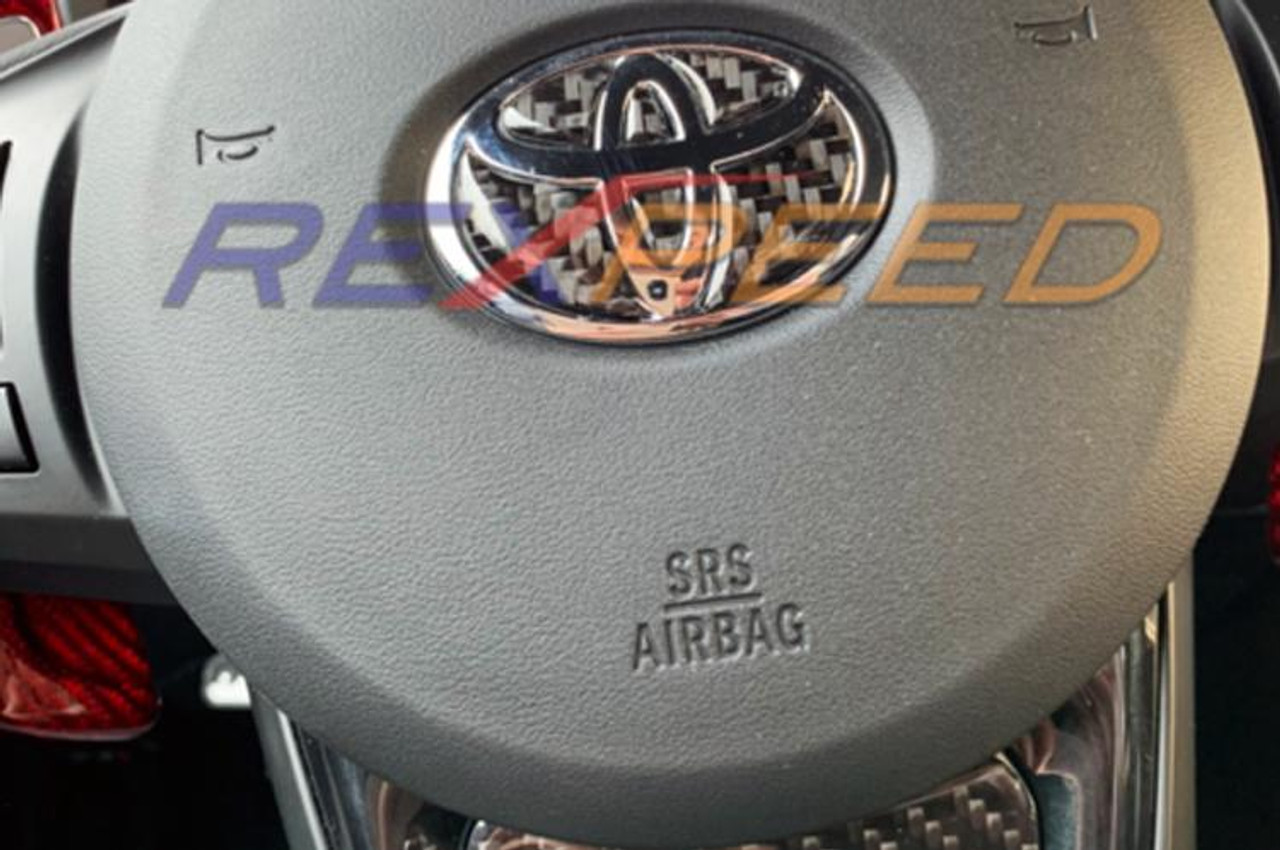 Rexpeed Carbon Fiber Steering Wheel Logo & Trim for 2020 Supra