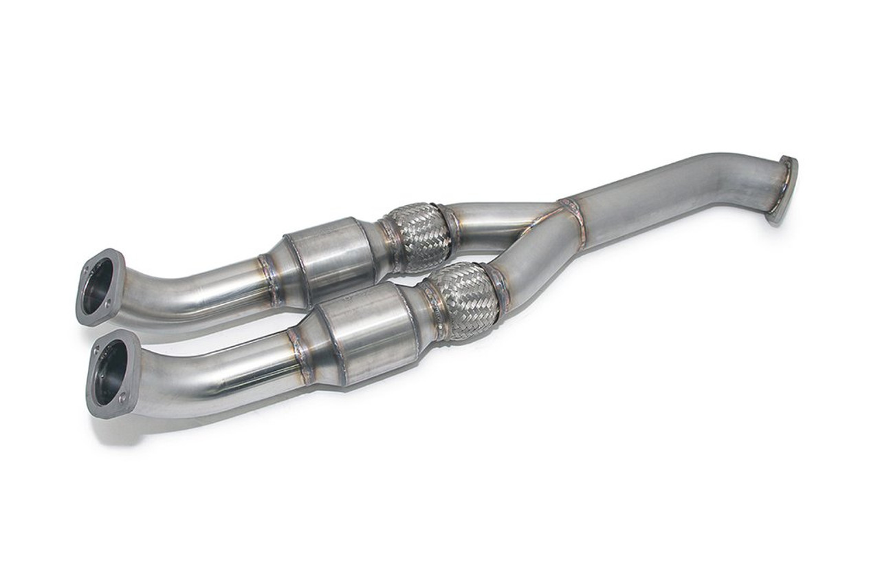 AMS Performance 2009+ Nissan GT-R R35 Alpha 90mm Midpipe w/Race Cats 76mm Exit