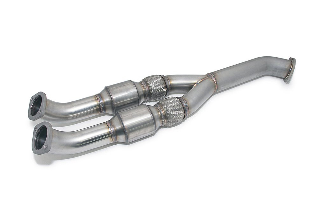 AMS Performance 2009+ Nissan GT-R R35 Alpha 90mm Midpipe w/Race Cats 90mm Exit