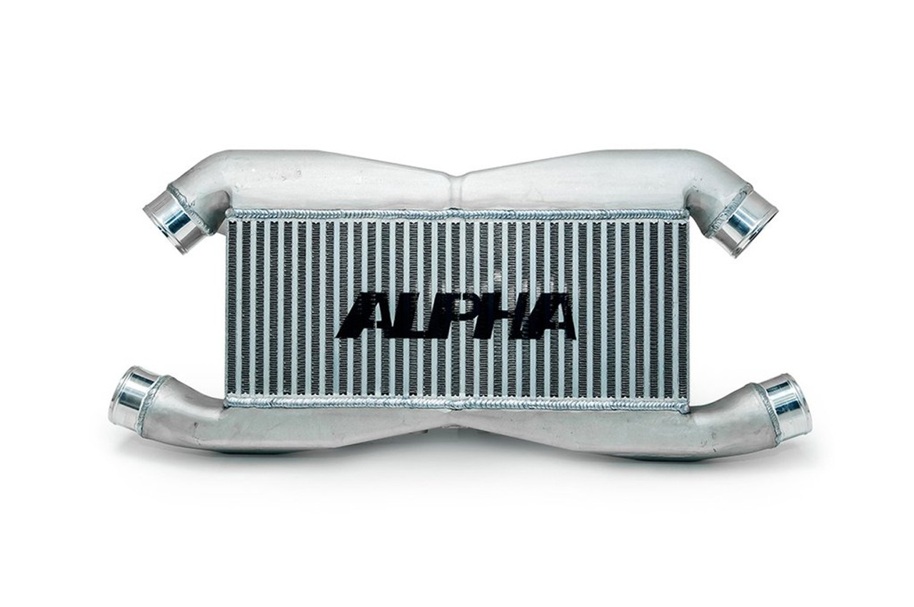 AMS Performance 2009+ Nissan GT-R R35 Replacement Alpha Front Mount Intercooler for IC Piping or Stock IC Piping w/Logo
