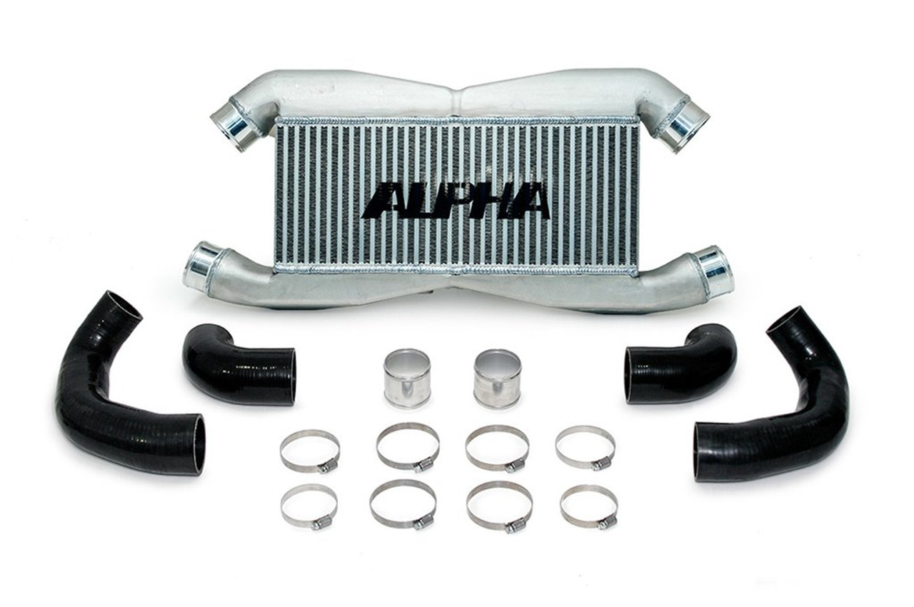 AMS Performance 2009+ Nissan GT-R R35 Replacement Alpha Front Mount Intercooler for IC Piping or Stock IC Piping w/Logo