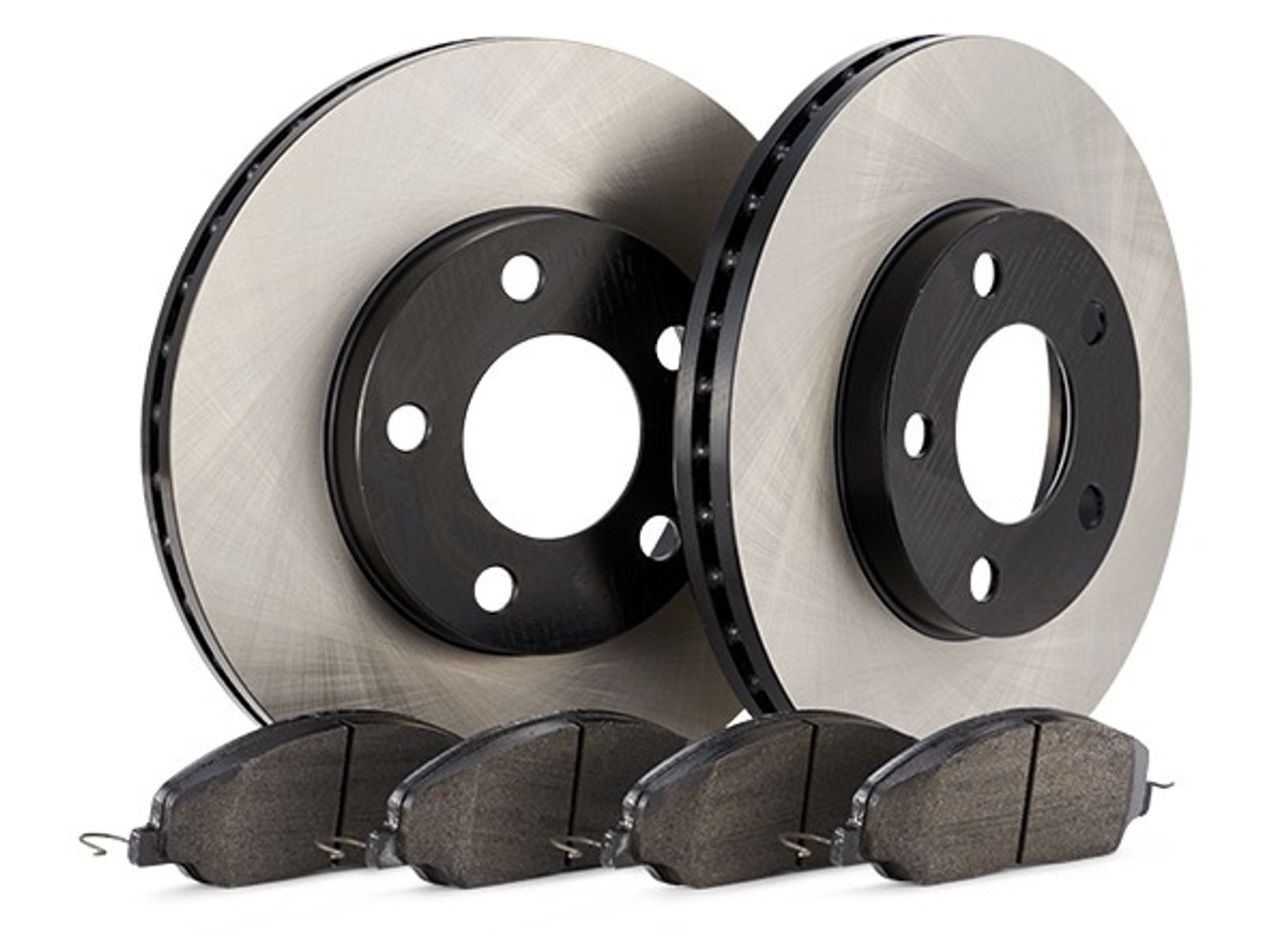 Rear Kit Hawk HPS 5.0 Pads & Centric 120 Series Rotors 2002 - 2008 WRX