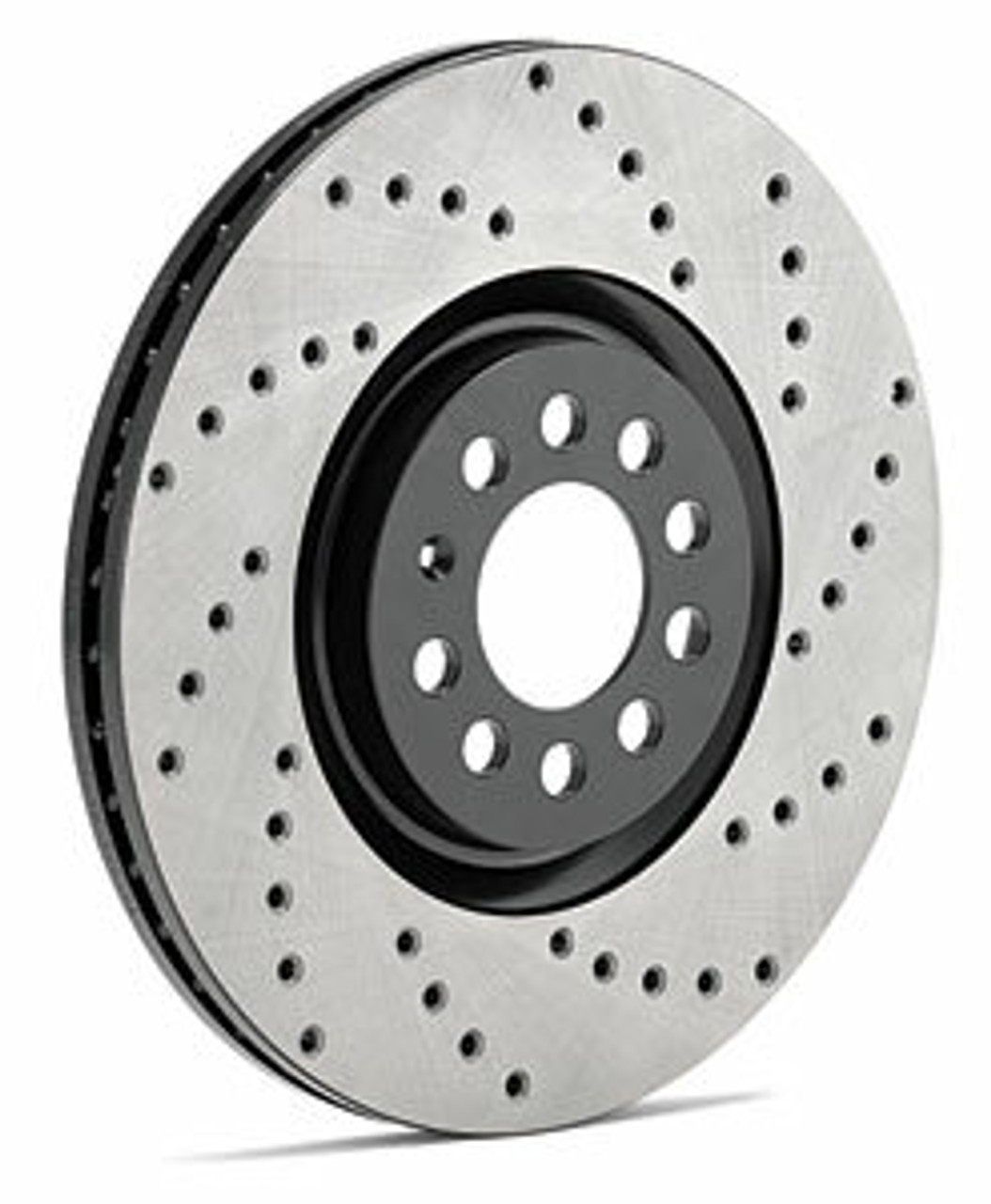 StopTech Sport Cross Drilled Brake Rotor; Front Right