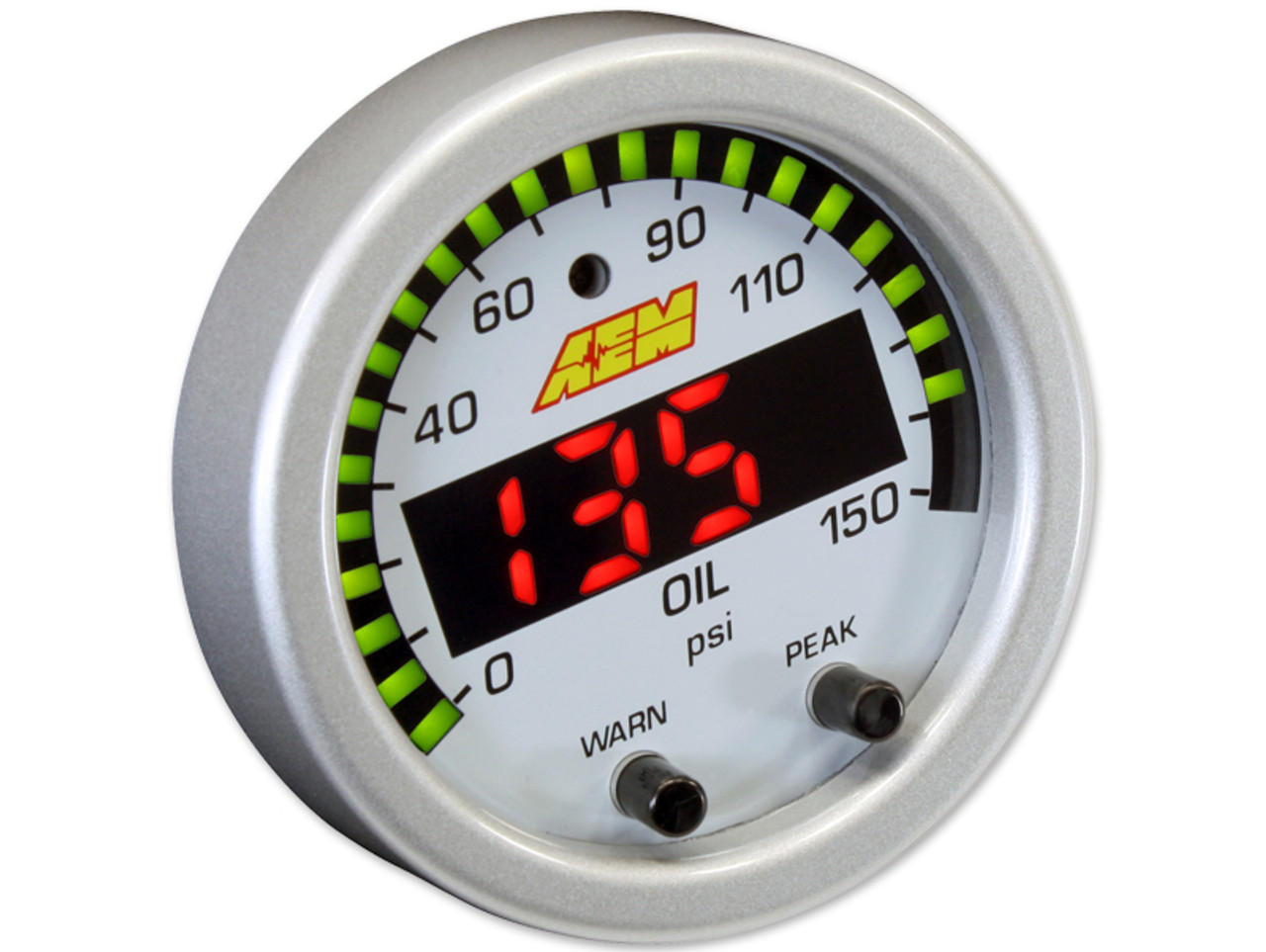 AEM X-Series 0-150 Oil Pressure Gauge Kit