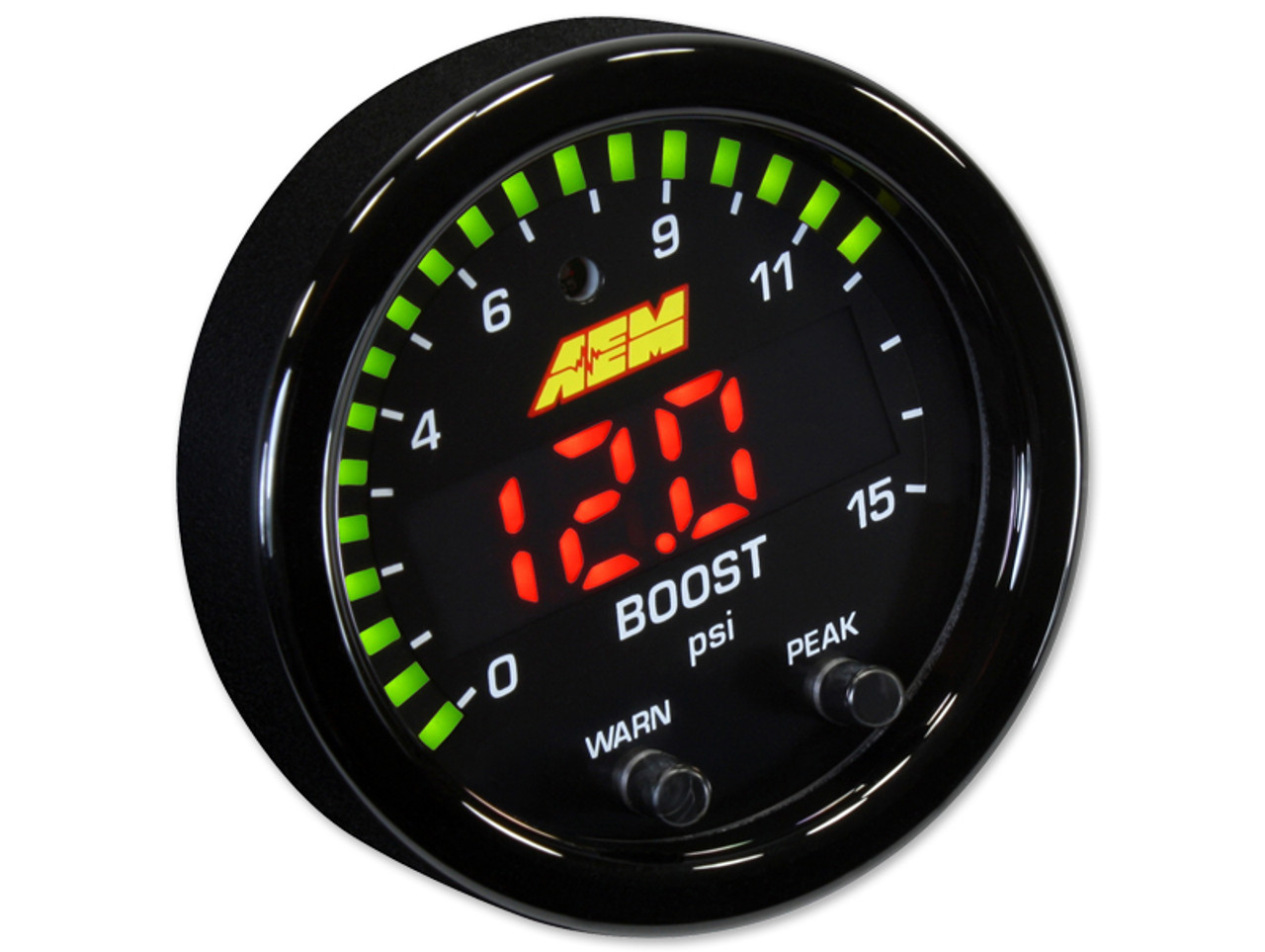 AEM X-Series Pressure 0-15psi Gauge Kit