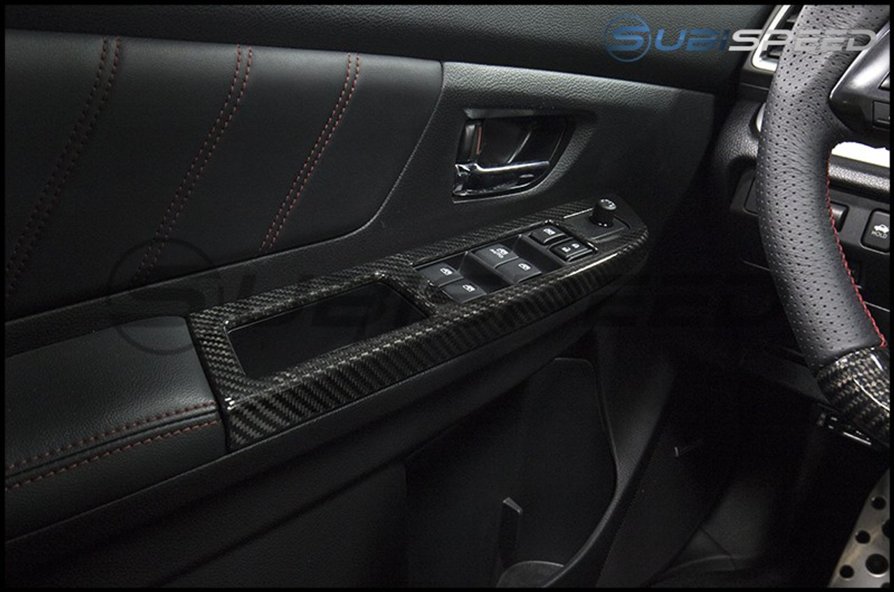 OLM S-Line Carbon Fiber Switch Panel Covers - Subaru WRX / STI 2015-2016
