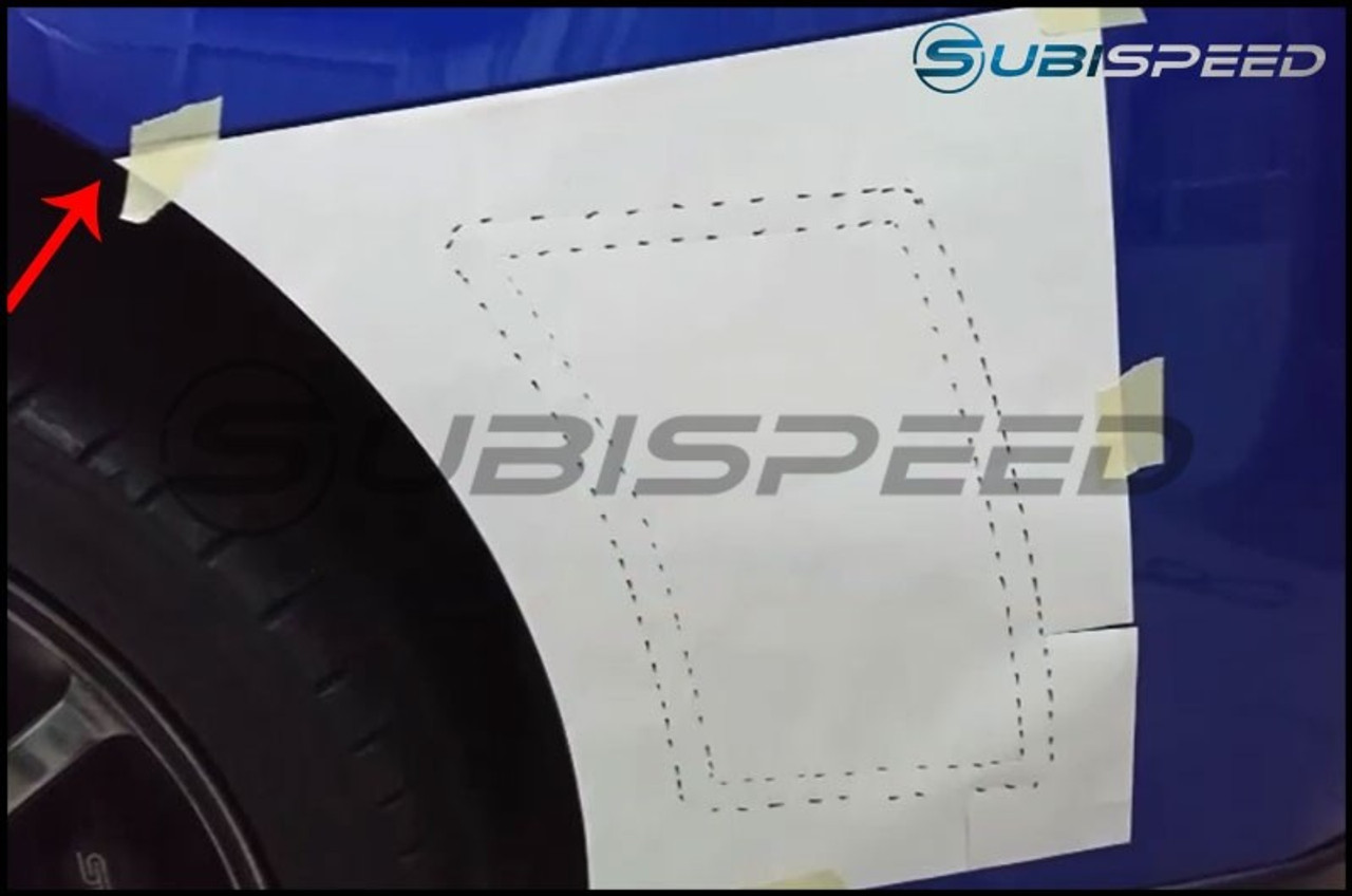 OLM S207 Style Rear Bumper Vent Inserts - Subaru WRX / STI 2015+