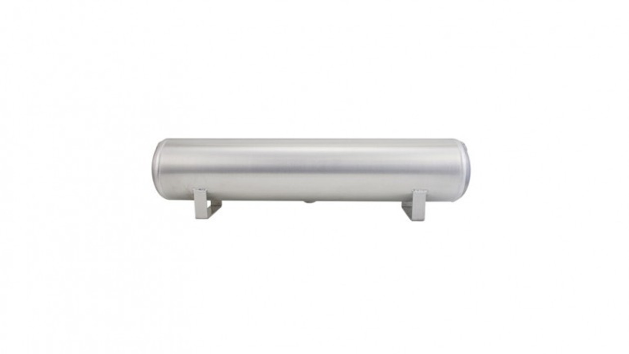 AIR TANK; 4 GALLONS; ALUMINUM; (2) 1/4 IN.; (2) 3/8 IN. END PORTS; 1/4 IN. DRAIN