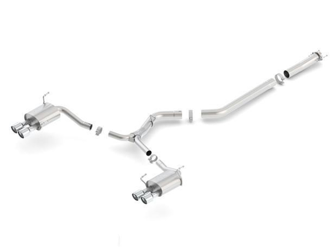 Borla S-Type Cat-Back Exhaust Quad Rd RL Tips | 2015-2021 Subaru WRX/STI