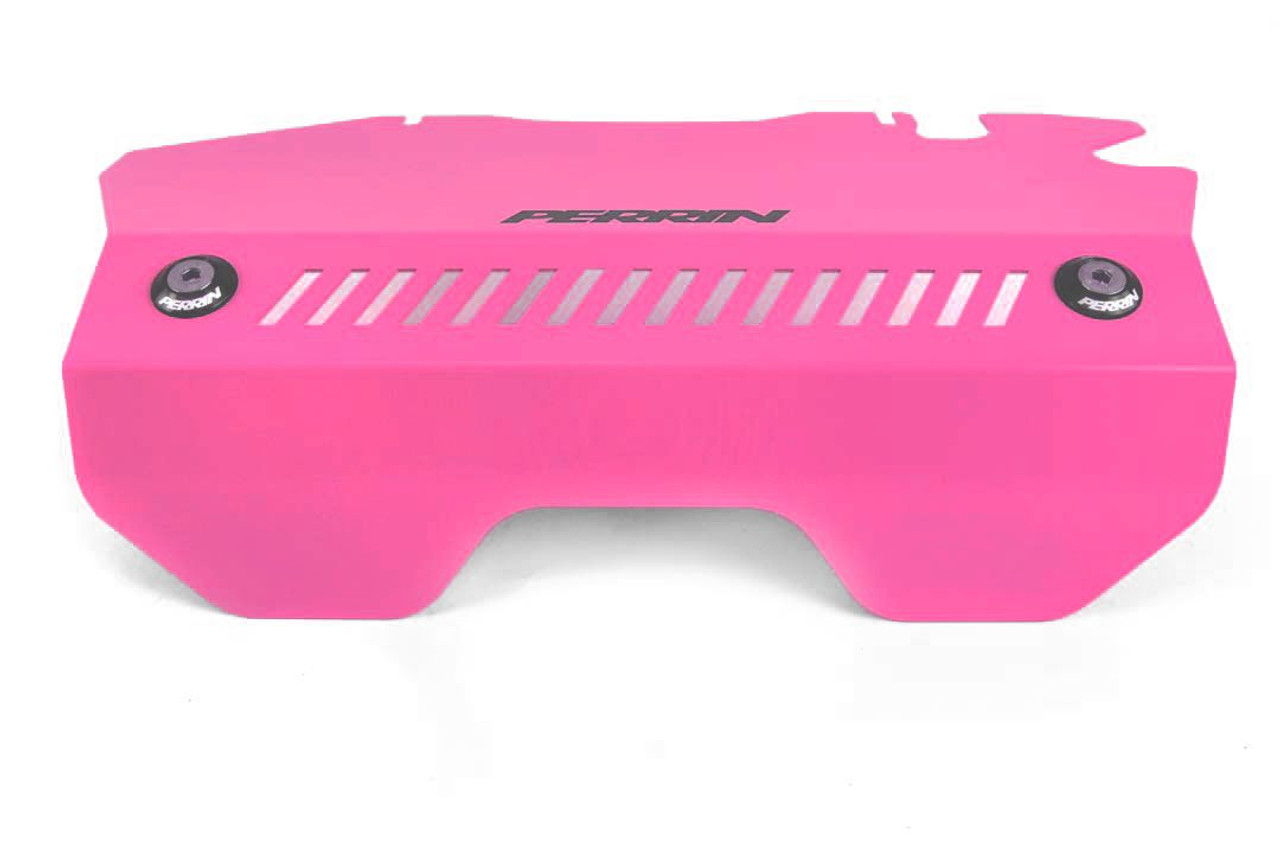 PERRIN Pulley Cover for Subaru FA Turbo Engines Hyper Pink