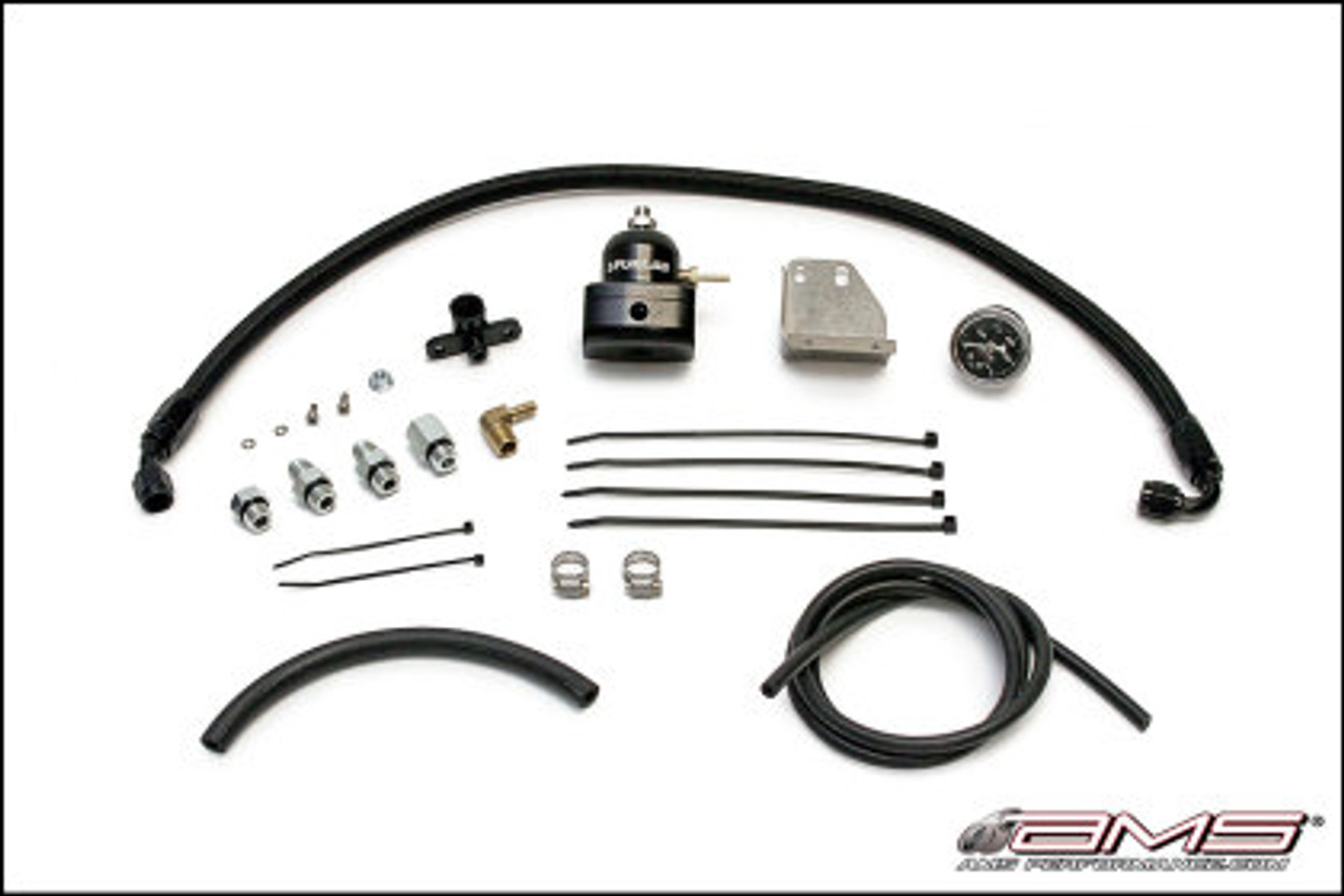 AMS Performance 08-15 Mitsubishi EVO X Fuel Pressure Regulator Kit - Black