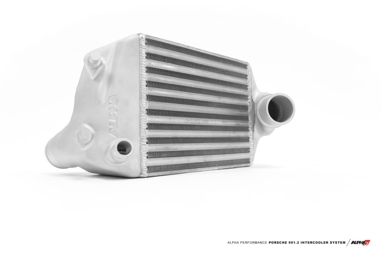AMS Performance 16-19 Porsche Carrera/Carrera S (991.2) Alpha Intercooler Kit w/Carbon Fiber Shrouds