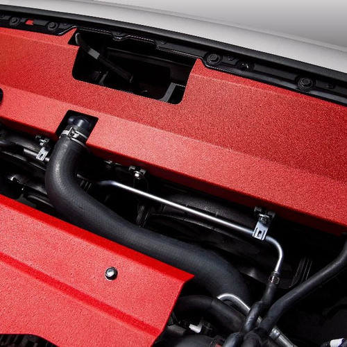 Process West Radiator Cover Red Non-Factory Intake - Subaru WRX/STI 2015+