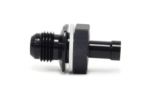 STM -6AN Black Anodized E85 Safe Fuel Bulkhead Fitting