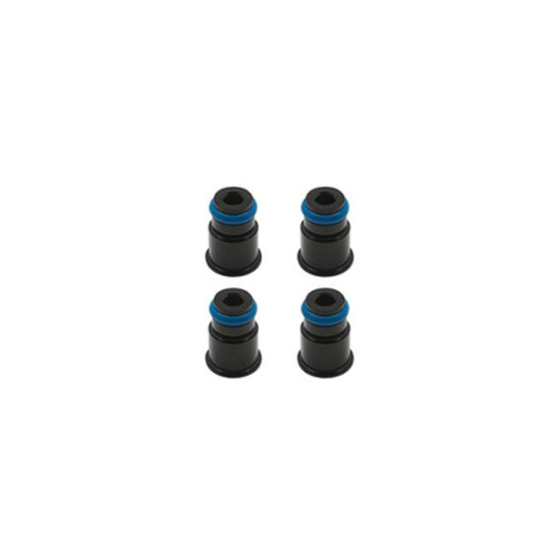 BLOX Racing 14mm Adapter Top (1/2in) w/Viton O-Ring & Retaining Clip (Set of 4)