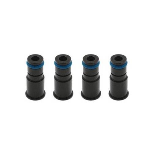 BLOX Racing 14mm Adapter Top (1in) w/Viton O-Ring & Retaining Clip (Set of 4)