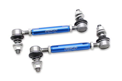 SuperPro 1991 Toyota MR2 Turbo Rear HD Adjustable End Link Set (10mm Studs 160mm-205mm Length)