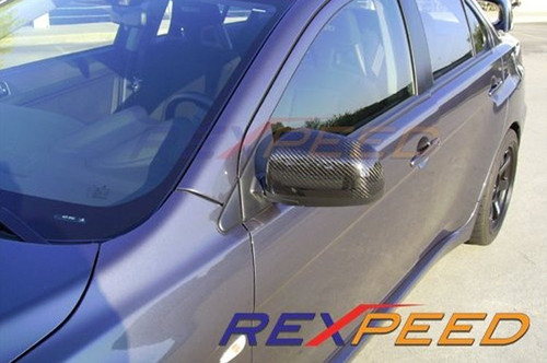 Rexpeed Carbon Fiber Mirror Covers for 08-14 Evo X