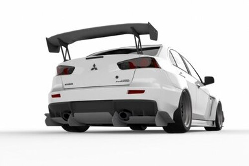 STREETFIGHTER LA Rear Diffuser (FRP) - Mitsubishi Evo X