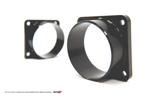 AMS Performance 2009+ GT-R R-35 Alpha CNC Big Bore Throttle Body Set w/ Standard Hose Flanges