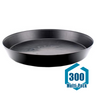 Black Premium Plastic Saucer 25 in : 300 pack