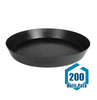 Gro Pro Heavy Duty Black Saucer w/ Tall Sides - 25 in : 200 pack