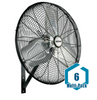 Hurricane Pro Commercial Grade Oscillating Wall Mount Fan 30 in: 6 pack