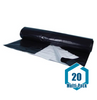Berry Plastics Black/White Poly Sheeting Commercial Size - 5 mil 32 ft x 100 ft: 20 pack