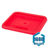 Cambro Square Food Storage lid for   8 Quart-Red: 1680 pack
