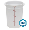 Cambro Round Food Container 8 Quart: 360 pack