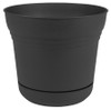 Bloem Saturn Planter - 14 in - Burnt Red