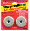 This item is a package bundle that features Mosquito Dunks, a leading biological insecticide leveraging BTI (Bacillus thuringiensis israelensis) to eradicate mosquito larvae before they can mature and bite. This product is specifically aimed against mosquitoes which are vectors for serious diseases such as West Nile Virus, Zika Virus, and Dengue Fever. It stands out as the sole sustained release solution containing BTI, effective for over 30 days. Ideal for application in standing water where mosquitoes are known to breed, each Dunk is capable of treating 100 square feet of surface water, irrespective of its depth. For smaller volumes of water, the Dunks can be segmented. Certified for organic gardening purposes by the USEPA, it boasts a high efficacy rate while maintaining a low environmental footprint. Additionally, it is entirely non-toxic, presenting no harm to wildlife, pets, fish, or humans.
