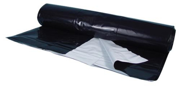 Berry Plastics Black/White Poly Sheeting Commercial Size - 5 mil 32 ft x 100 ft