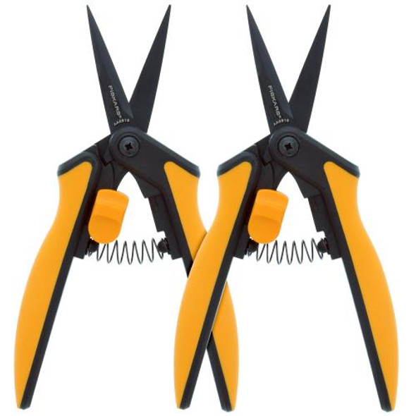 Fiskars Non-Stick Softgrip Micro-Tip Pruning Snip (2/Pk)